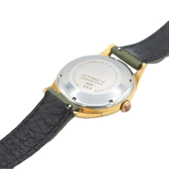 Vintage 34mm Helvetia 106 "Waterproof" Men's Automatic Wristwatch 837 Swiss - Picture 2 of 4